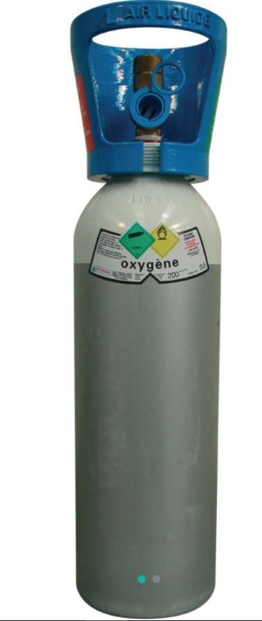 Recharge bouteille de gaz industriel OXYGÈNE (Petit Prodige) S02 0,5 m3 -  IDK