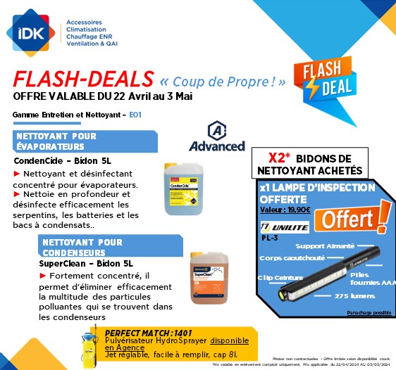 Flash-deals Coup de propre