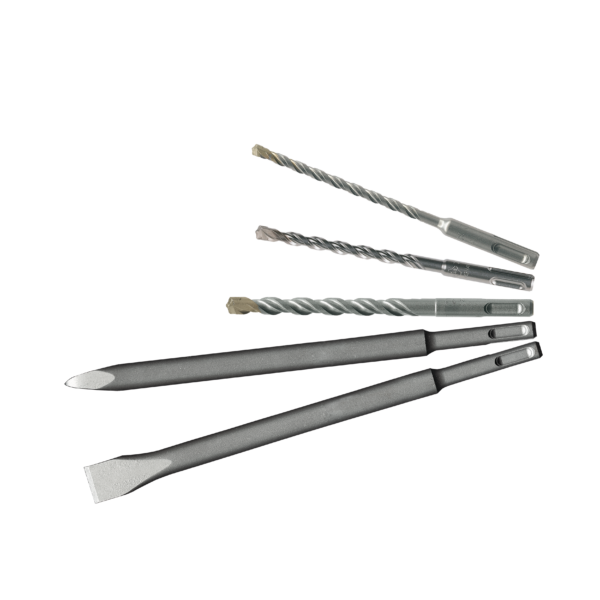 Set de 3 forets SDS PLUS + 2 burins SDS PLUS