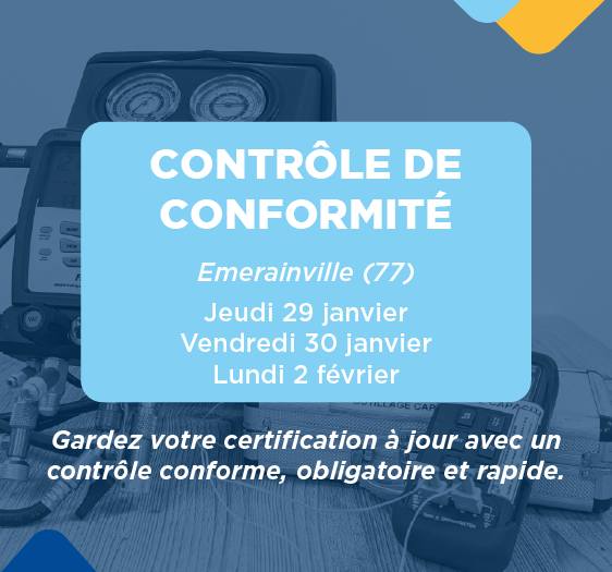 Contrôle de conformité 29 & 30 janvier, 2 février 2026
